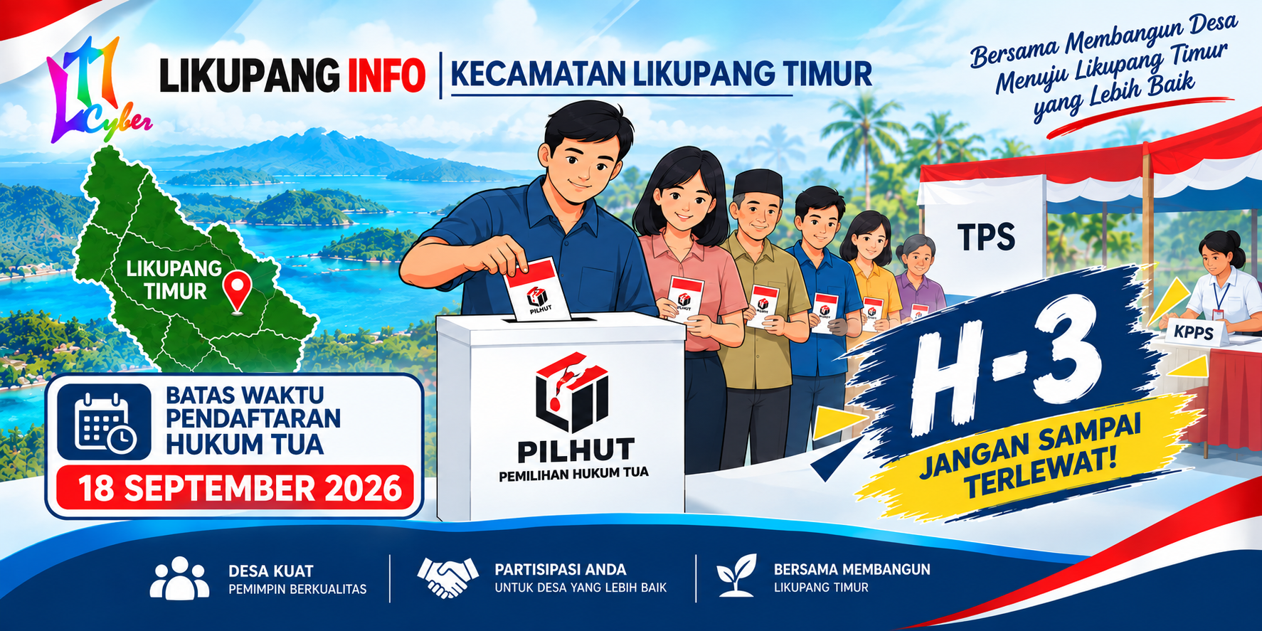 H-3 Pendaftaran Ditutup, Ini Peta Sementara Bakal Calon Hukum Tua di Likupang Timur
